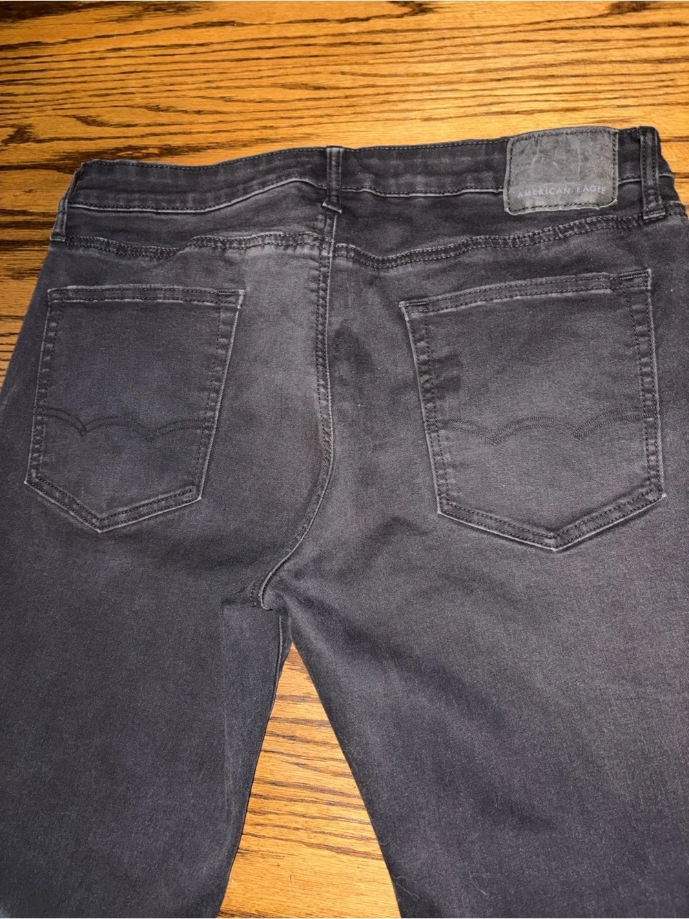 American Eagle 36x36 slim straight black jeans AEO